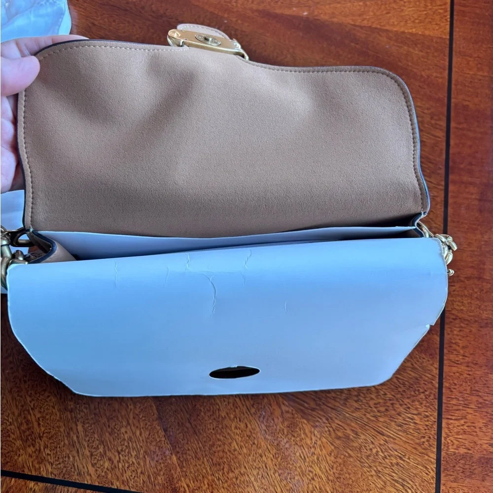 Coach Chain Tabby in Brass/Sand Bag - Picture 3 of 11